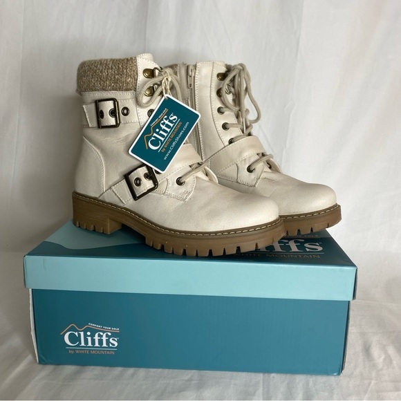 Cliffs by White Mountain Women's Marlee Lace-up Boots Size 7M - Picture 5 of 11